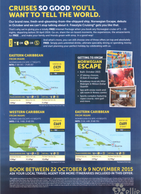 Norwegian Escape Flyer 2